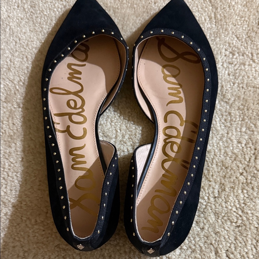 Sam Edelman Black Suede Studded Roni d’Orsay size 9 - Picture 4 of 8
